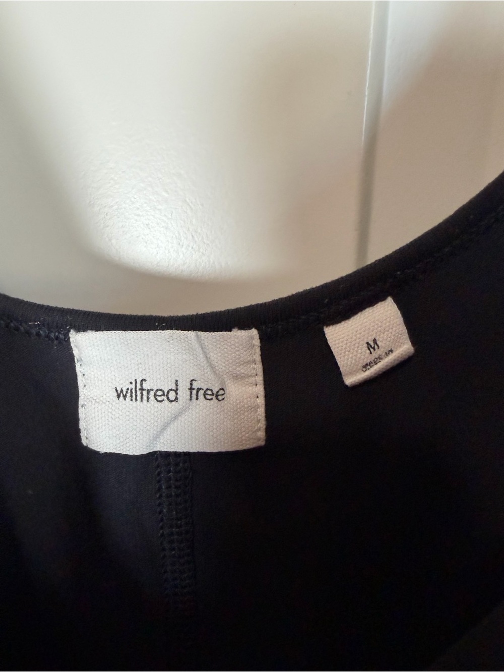 Aritzia Wilfred Free Freestyle Flare Jumpsuit Black Adjustable Straps - Picture 6 of 14